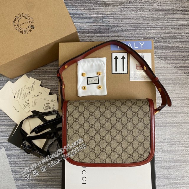 Gucci新款原廠皮女包 古馳1955Horsebit Bag Gucci經典馬銜扣單肩斜挎女包 602204  ydg3093